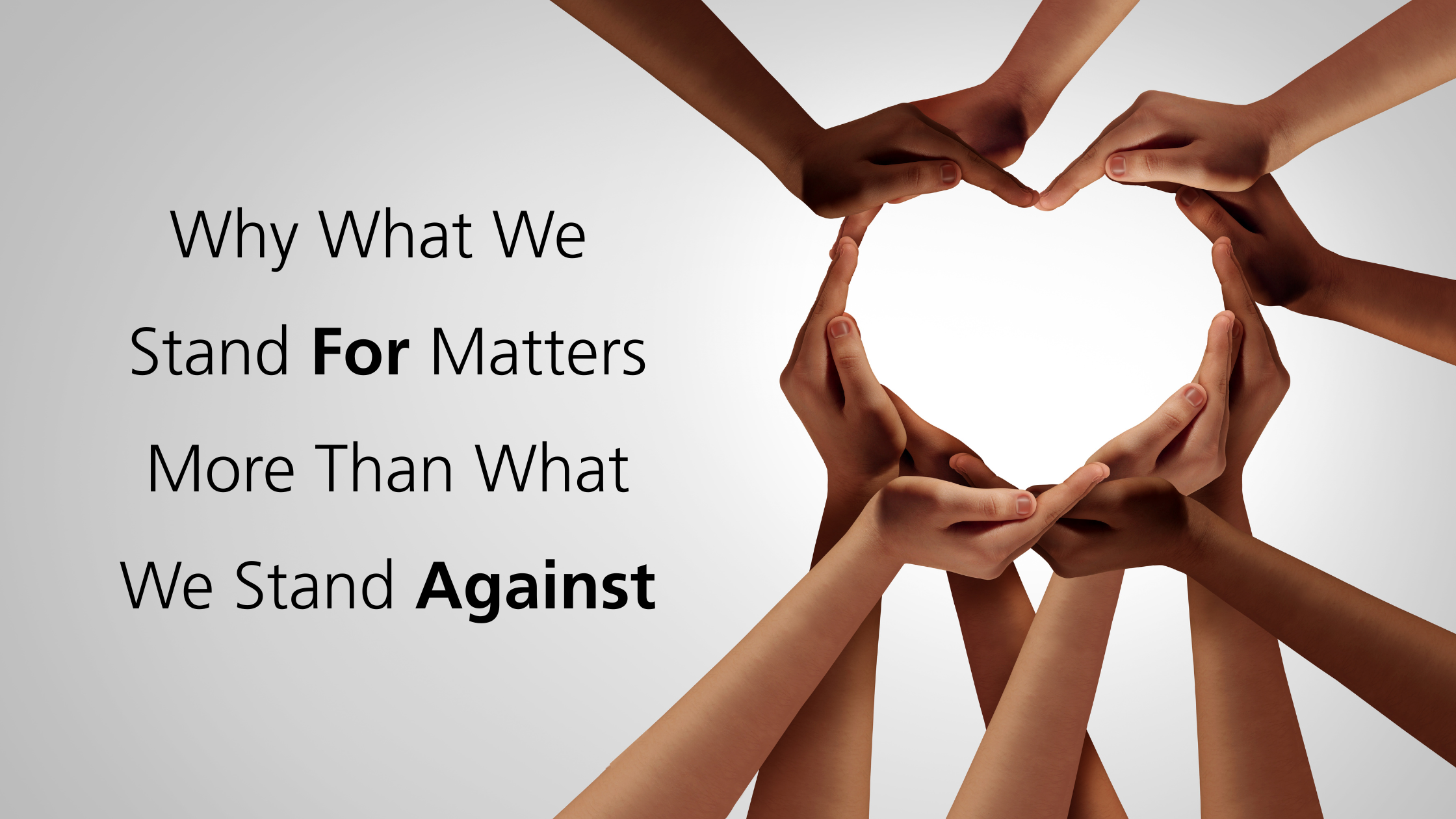 Choosing Unity Over Division